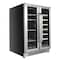 Whynter 24 in Built-In French Door Dual Zone Wine Refrigerator/Beverage Center BWB-2060FDS - alternate 8
